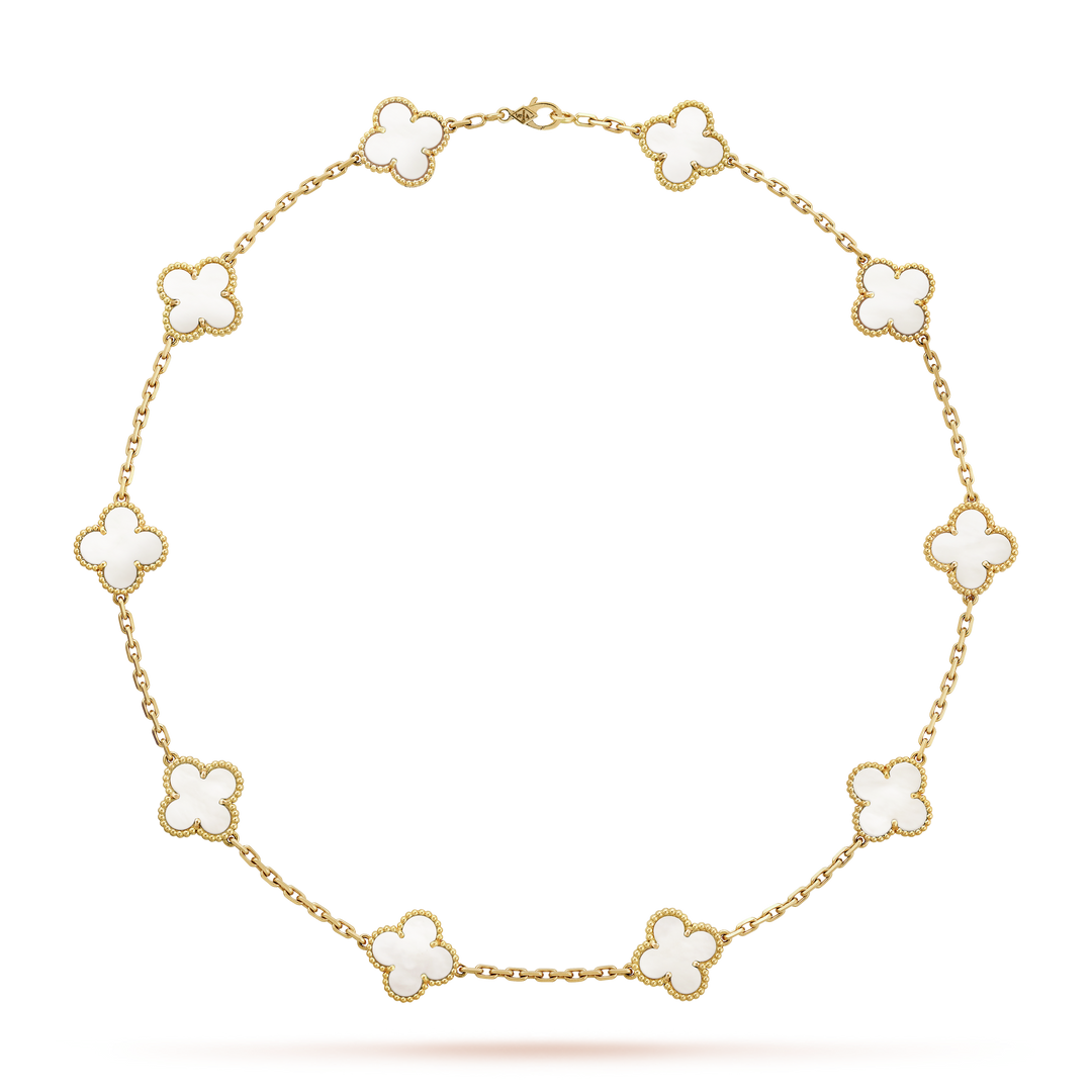 CLOVER | WHITE NECKLACE
