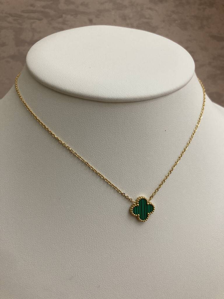 CLOVER | GREEN NECKLACE
