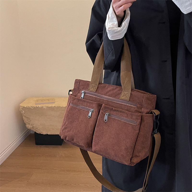 AGNES – Corduroy Handbag